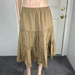 Vintage Y2k Zero Zero Maternity Women's Skirt Small Flowy A-line Boho Lace L3-5